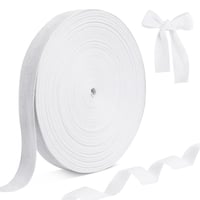 GUOSIYAO Bavlnená lemovacia páska 50 m x 25 mm, rybia kosť, šikmý prúžok na šitie, keprová páska 1