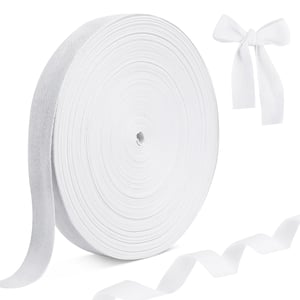 GUOSIYAO Pamučna traka za porubljivanje 50 m x 25 mm, koso krojena traka s uzorkom riblje kosti za šivanje, keper traka