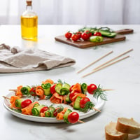 GUSTO 12 Inch Bamboo Nyársak 100 db Grillezéshez, Shish Kebabhoz és Koktélokhoz 5