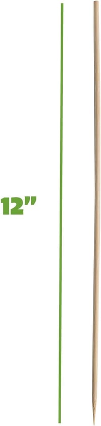 GUSTO 12 Inch Bamboo Nyársak 100 db Grillezéshez, Shish Kebabhoz és Koktélokhoz 2