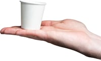 GUSTO 3oz 300db Fehér Papír Pohár Eldobható Mini Fürdőszoba Szájöblítő Ökológikus 2