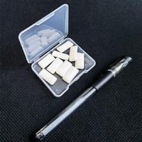 GUUZI 18 db átlátszó téglalap mini műanyag tárolódoboz fedéllel, 6,8x5,2x1,2 cm külső, 6,5x4,9x1 cm belső 5