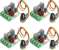 Guuzi 4db 2000W AC motor fordulatszabályzó dimmer vezetékes modullal 110-220V 25A állítható feszültségszabályzó 1