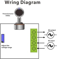 Guuzi 4db 2000W AC motor fordulatszabályzó dimmer vezetékes modullal 110-220V 25A állítható feszültségszabályzó 5
