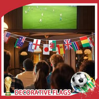 Ghirlandă cu 50 de steaguri ale lumii GUVYATI, 15 metri, 14x21 cm, potrivită pentru campionate de fotbal, cluburi sportive, Campionate Mondiale, Olimpiade, decor pentru baruri și petreceri 5