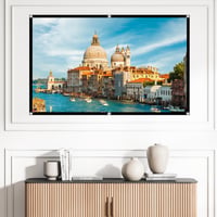 Ecran de proiecție Guzeelu 100 inchi 16:9, portabil, pliabil, anti-șifonare, cu cârlige și corzi, pentru home cinema, birou, școală și utilizare în exterior 5