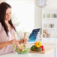 GVEFIVME Univerzális Tablet Tartó Flexibilis Karos Állvány 4.7-10.5" Fehér - White 6