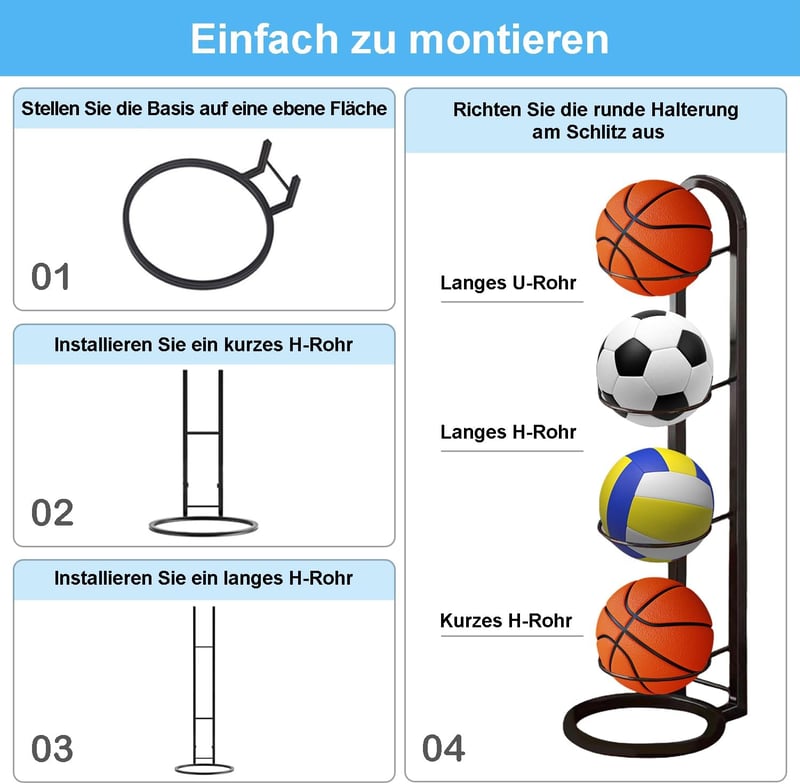 gvivej Függőleges Labdatartó Állvány Kosárlabda Futball Röplabda Tároláshoz