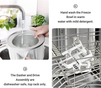 GVODE fagylalt készítő adapter KitchenAid mixerhez, fagylalt és sorbet készítés 4,5-7Qt - White/Opulent Garden, Plastic 7