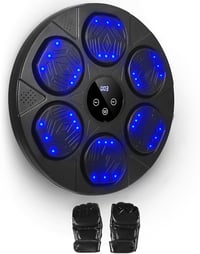 Aparat de box cu Bluetooth Gxpjycfob, cu ecran tactil, lumini LED și mănuși 1
