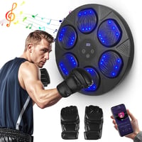 Aparat de box cu Bluetooth Gxpjycfob, cu ecran tactil, lumini LED și mănuși 8