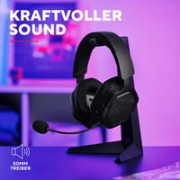 Herné slúchadlá Trust GXT 1493 Ravox, bezdrôtové, Bluetooth a 2,4 GHz, mikrofón, 50 mm meniče, 70-hodinová výdrž batérie, čierne, PS5, PS4, Switch, PC 5