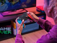 GXTrust GXT1246B Muta vezeték nélküli Bluetooth kontroller Nintendo Switch Lite és OLED konzolhoz, 15 óra tölthető akku, rezgés, mozgás, kék 8