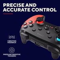 GXTrust GXT1246B Muta vezeték nélküli Bluetooth kontroller Nintendo Switch Lite és OLED konzolhoz, 15 óra tölthető akku, rezgés, mozgás, kék 5