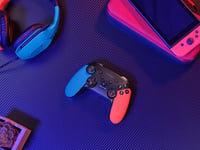 GXTrust GXT1246B Muta vezeték nélküli Bluetooth kontroller Nintendo Switch Lite és OLED konzolhoz, 15 óra tölthető akku, rezgés, mozgás, kék 6