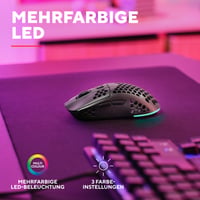 Mouse de Gaming Wireless Trust Helox - Ultrăușor 75g, Negru 6