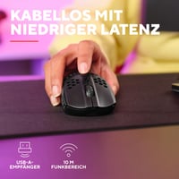 Mouse de Gaming Wireless Trust Helox - Ultrăușor 75g, Negru 4