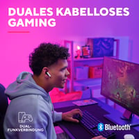 Bezdrôtové herné slúchadlá do uší GXTrust Oxxie s Bluetooth USB-C prijímačom 3