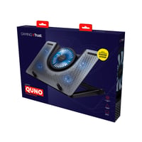 Chladiaca podložka pod notebook Trust GXT Quno pre 17,3-palcové notebooky — chybná, na náhradné diely: veľký ventilátor je vylomený (stav: pozri 2. obrázok) 11