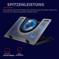 Chladiaca podložka pod notebook Trust GXT Quno pre 17,3-palcové notebooky — chybná, na náhradné diely: veľký ventilátor je vylomený (stav: pozri 2. obrázok) 3