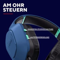 Herná náhlavná súprava GXTrust Rayne, ľahká, kompatibilná s PC, Xbox, PS4, PS5, Switch a mobilnými zariadeniami, s mikrofónom, modrá 6