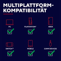 GXTrust Rayne ľahké herné slúchadlá PC Xbox PS5 Switch Mobil čierne cez uši 50 mm menič 3,5 mm jack 2 m kábel káblové slúchadlá 4