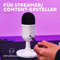 Microfon cu condensator USB Trust Yami, Alb, cu filtru pop, pentru PC, Podcast, Streaming, Twitch, Discord, ASMR 4