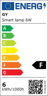 GY Alexa okos izzó E14 C37 6W RGB dimmelhető meleg fehér 6 darab - 6 pcs (pack of 1), Wifi C37 9