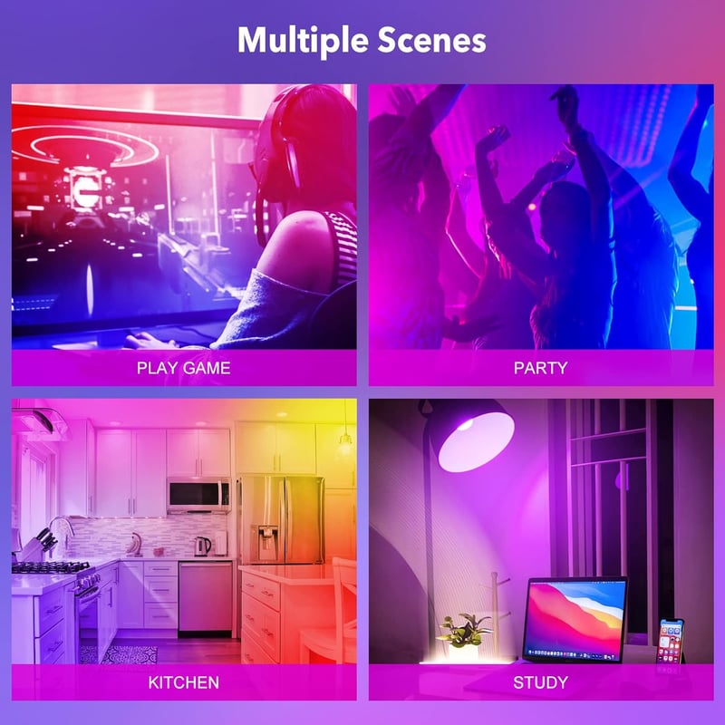 GY Alexa okos izzó GU5.3 MR16 12V, WiFi LED, Google Home kompatibilis, dimmelhető, 6 darab