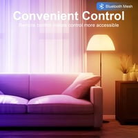 GY Bluetooth Mesh E27 G95 14W LED izzó RGB + meleg/hideg fehér, okos szabályozható, zeneüzemmód 3