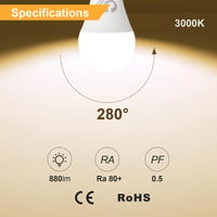 GY E27 LED izzó 14W meleg fehér 1540 lm energiatakarékos 6 db 4