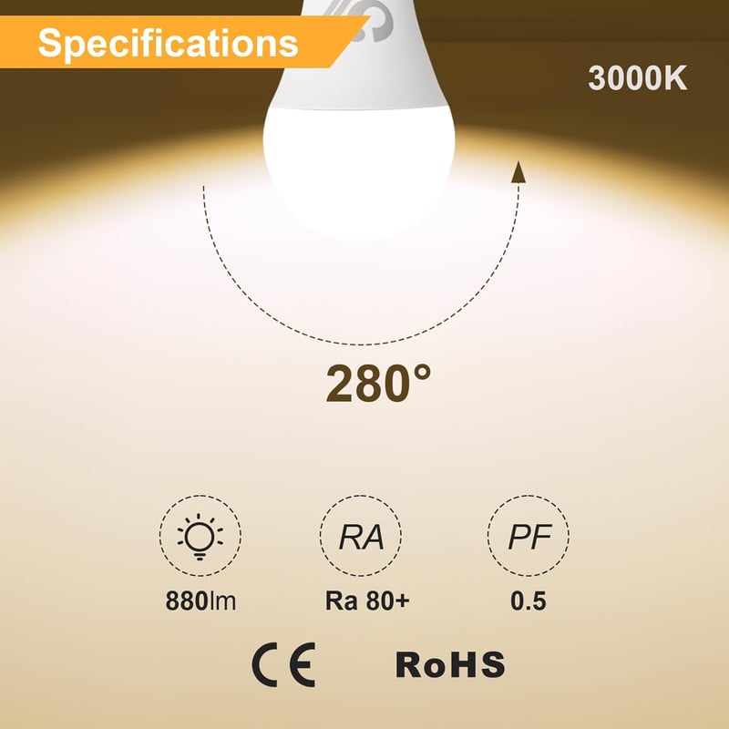 GY E27 LED izzó 14W meleg fehér 1540 lm energiatakarékos 6 db