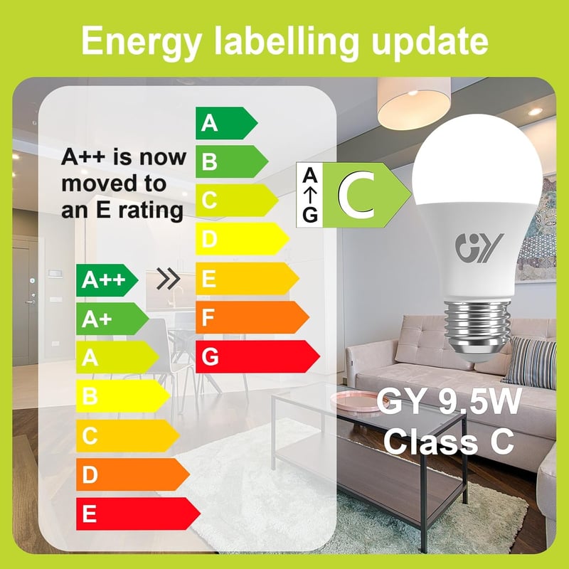 GY E27 LED izzó 9.5W 4000K semleges fehér 1521 lumen A60 energiatakarékos 2db