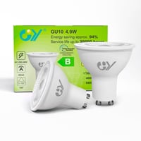 LED žiarovka GY GU10 4,9 W 790 lm, teplá biela 3000 K, energeticky úsporná, energetická trieda B, náhrada za 80 W halogén, uhol svietenia 110°, nestmievateľná, 2 ks 1