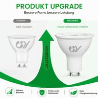 LED žiarovka GY GU10 4,9 W 790 lm, teplá biela 3000 K, energeticky úsporná, energetická trieda B, náhrada za 80 W halogén, uhol svietenia 110°, nestmievateľná, 2 ks 2