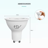 LED žiarovka GY GU10 4,9 W 790 lm, teplá biela 3000 K, energeticky úsporná, energetická trieda B, náhrada za 80 W halogén, uhol svietenia 110°, nestmievateľná, 2 ks 3