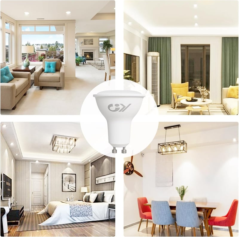 GY GU10 LED izzó 6W 4000K természetes fehér 450 lumen 6 darab