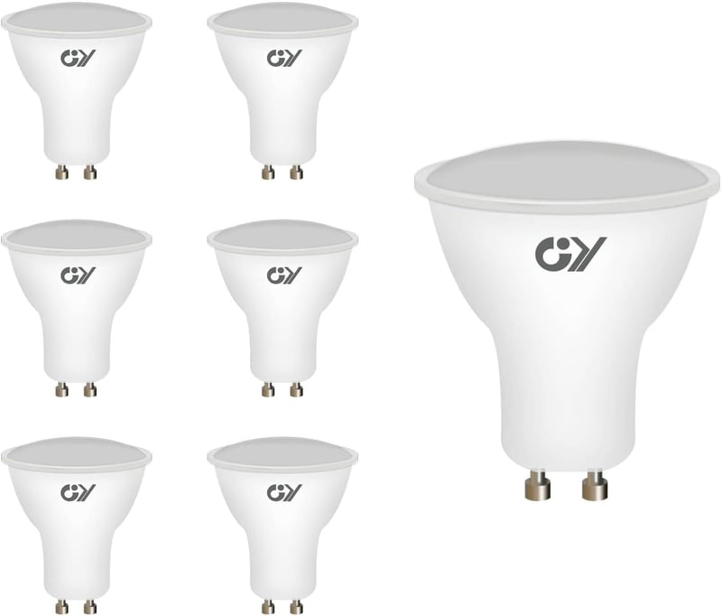 GY GU10 LED izzó 6W 4000K természetes fehér 450 lumen 6 darab