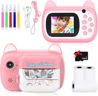 Gyerek Digitális Fényképezőgép 2,4" Kijelzővel 1080P HD 12MP 32GB 1