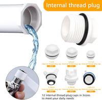 Gyipe Blanking Plugs 36db Vízcsap Dugó BSP Menet Gumi Tömítéssel Mosógéphez 4