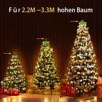 GYLEFY 3m 480 LED Karácsonyfa Fényfüzér 16 Ágú Meleg Fehér Vízálló Beltéri Kültéri - 3 metres, Warm White 6
