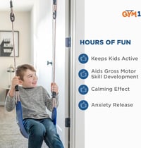 Gym1 Ajtókeretbe szerelhető edzőgép szett - hinta, gyűrűk, húzódzkodó rúd, agilitási létra 5