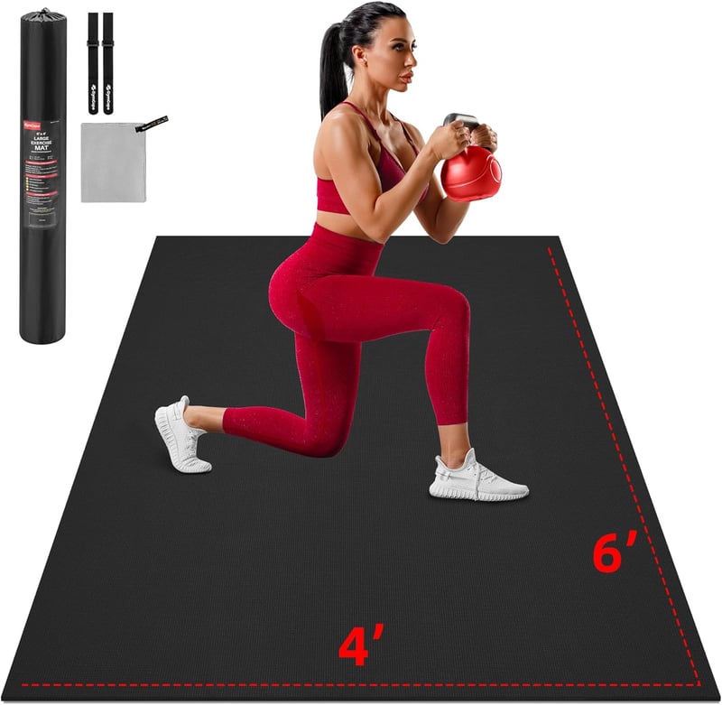 GymCope XXL Jógaszőnyeg - Extra Széles Fitness Matrac 183x122 cm, 8 mm Vastag, Csúszásmentes PVC, Pilates, Torna, Edzés

AI: I've created a 