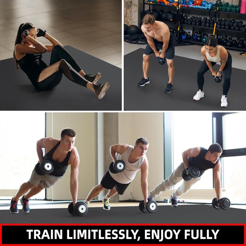 GymCope XXL Jógaszőnyeg - Extra Széles Fitness Matrac 183x122 cm, 8 mm Vastag, Csúszásmentes PVC, Pilates, Torna, Edzés

AI: I've created a 