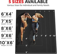 GymCope XXL Jógaszőnyeg - Extra Széles Fitness Matrac 183x122 cm, 8 mm Vastag, Csúszásmentes PVC, Pilates, Torna, Edzés

AI: I've created a  2