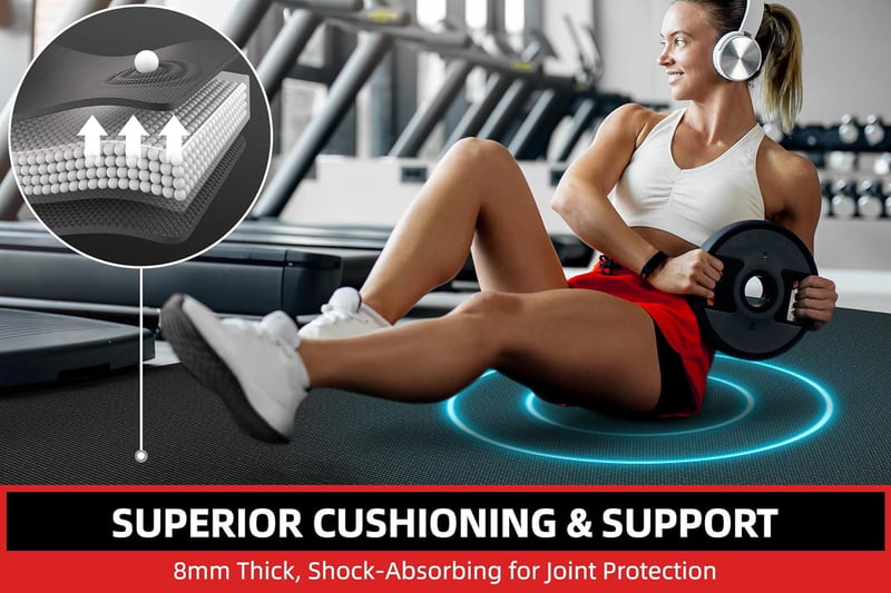 GymCope XXL Jógaszőnyeg - Extra Széles Fitness Matrac 183x122 cm, 8 mm Vastag, Csúszásmentes PVC, Pilates, Torna, Edzés

AI: I've created a 