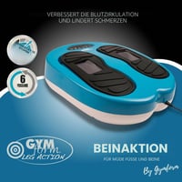 Aparat de masaj pentru picioare GYMFORM Leg Action – Masaj Shiatsu pentru tălpi, 6 programe, 15 viteze, cu telecomandă, masaj electric pentru îmbunătățirea circulației sanguine 2