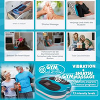 Aparat de masaj pentru picioare GYMFORM Leg Action – Masaj Shiatsu pentru tălpi, 6 programe, 15 viteze, cu telecomandă, masaj electric pentru îmbunătățirea circulației sanguine 5