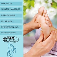 Aparat de masaj pentru picioare GYMFORM Leg Action – Masaj Shiatsu pentru tălpi, 6 programe, 15 viteze, cu telecomandă, masaj electric pentru îmbunătățirea circulației sanguine 7
