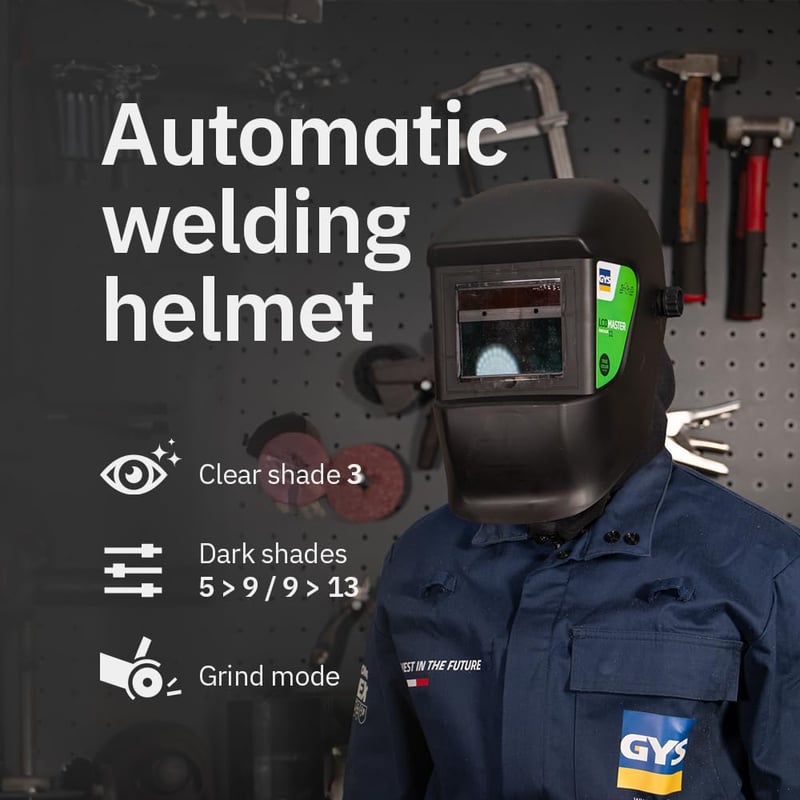 GYS Master LCD automata sötétedő hegesztőpajzs